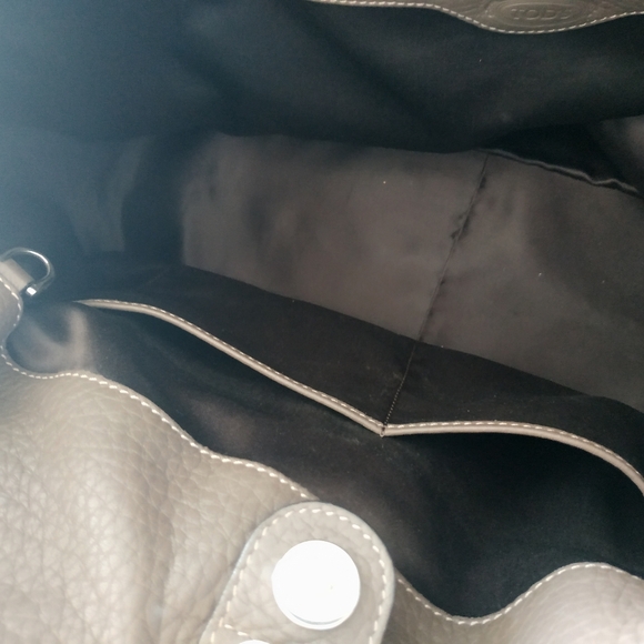 Tod's handbag brownish grey uncommon color sophisticated look - Picture 4 of 10